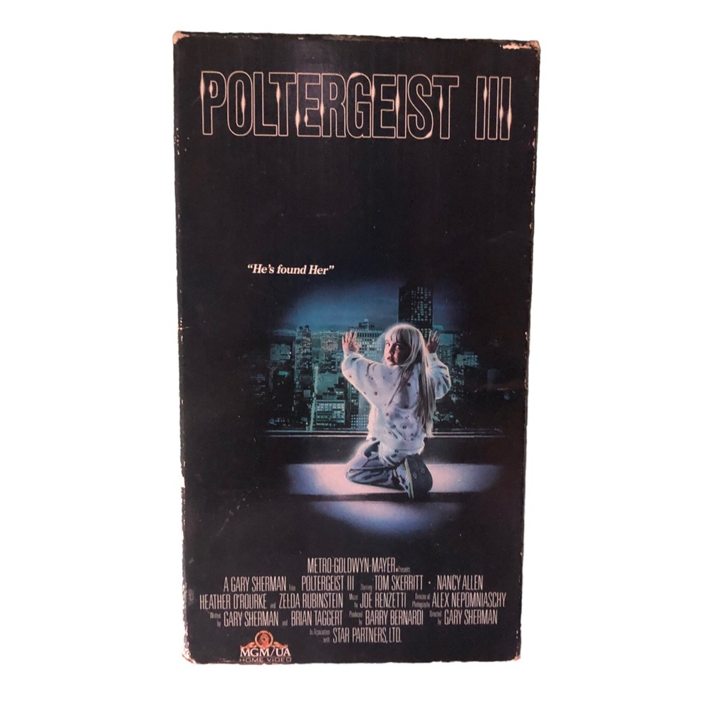 Poltergeist III VHS Movie Cassette Tape Vintage